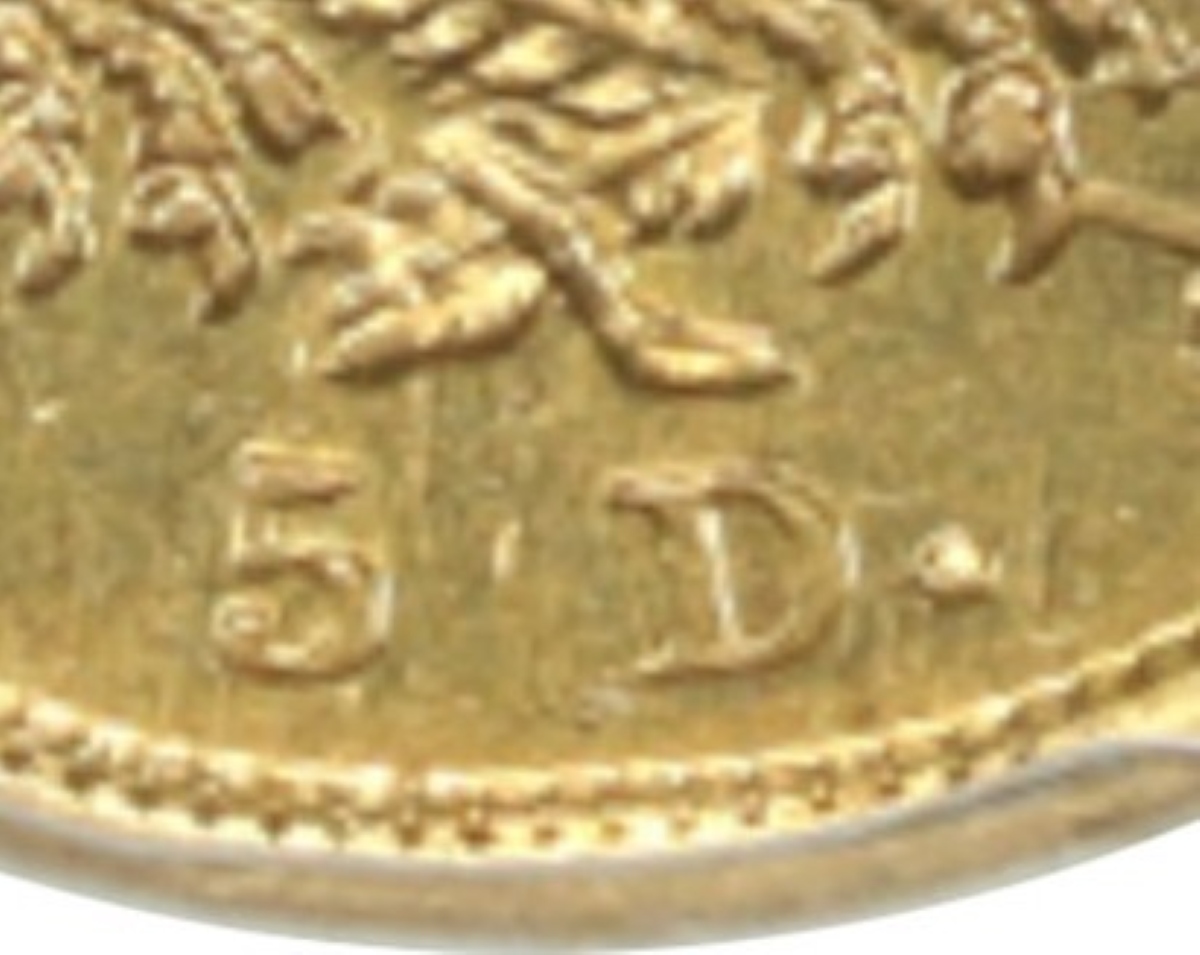 1838-D-$5-Classic-Head-First-Year-Dahlonega-Mint-Half-Eagle-#2-Hm-1,-Winter-1A,-R3